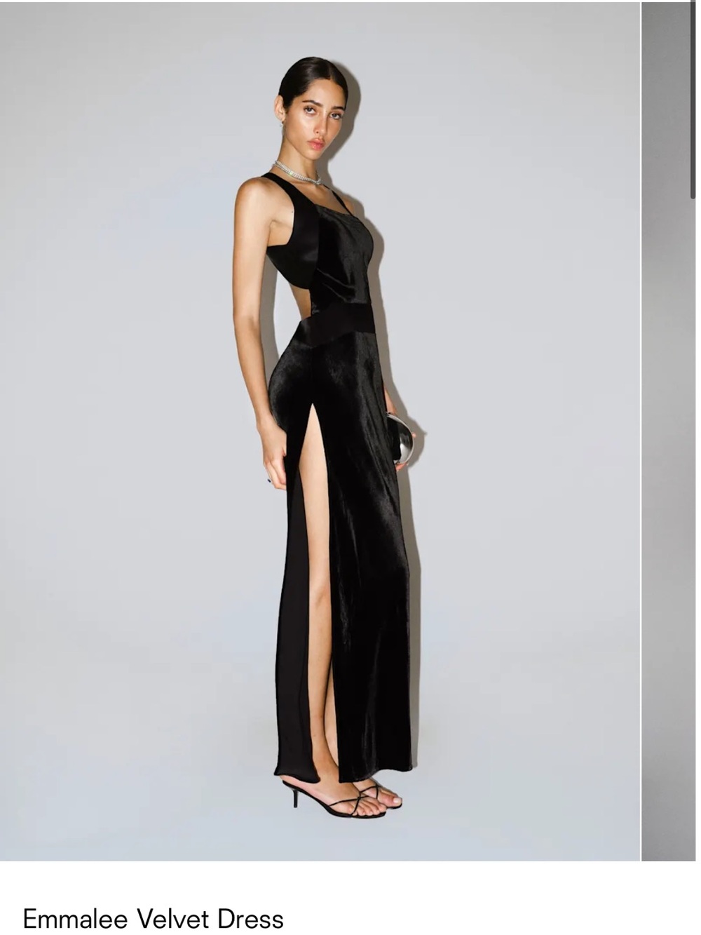 Reformation New Emmalee Velvet Dress
